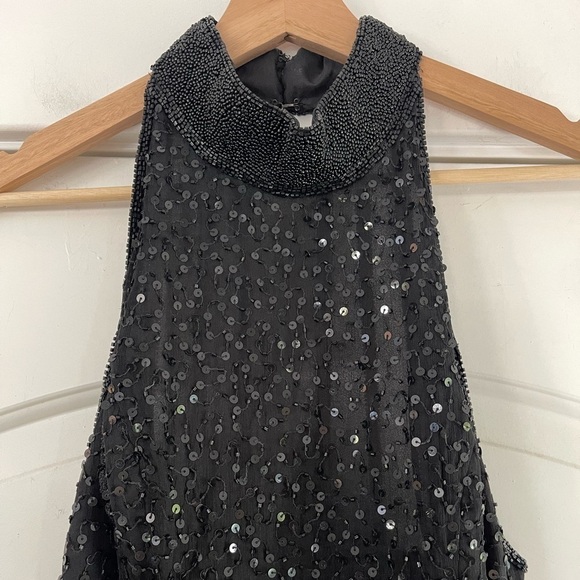 Gorgeous Vintage Stenay Beaded Silk Halter Dress - 6 - Picture 3 of 9